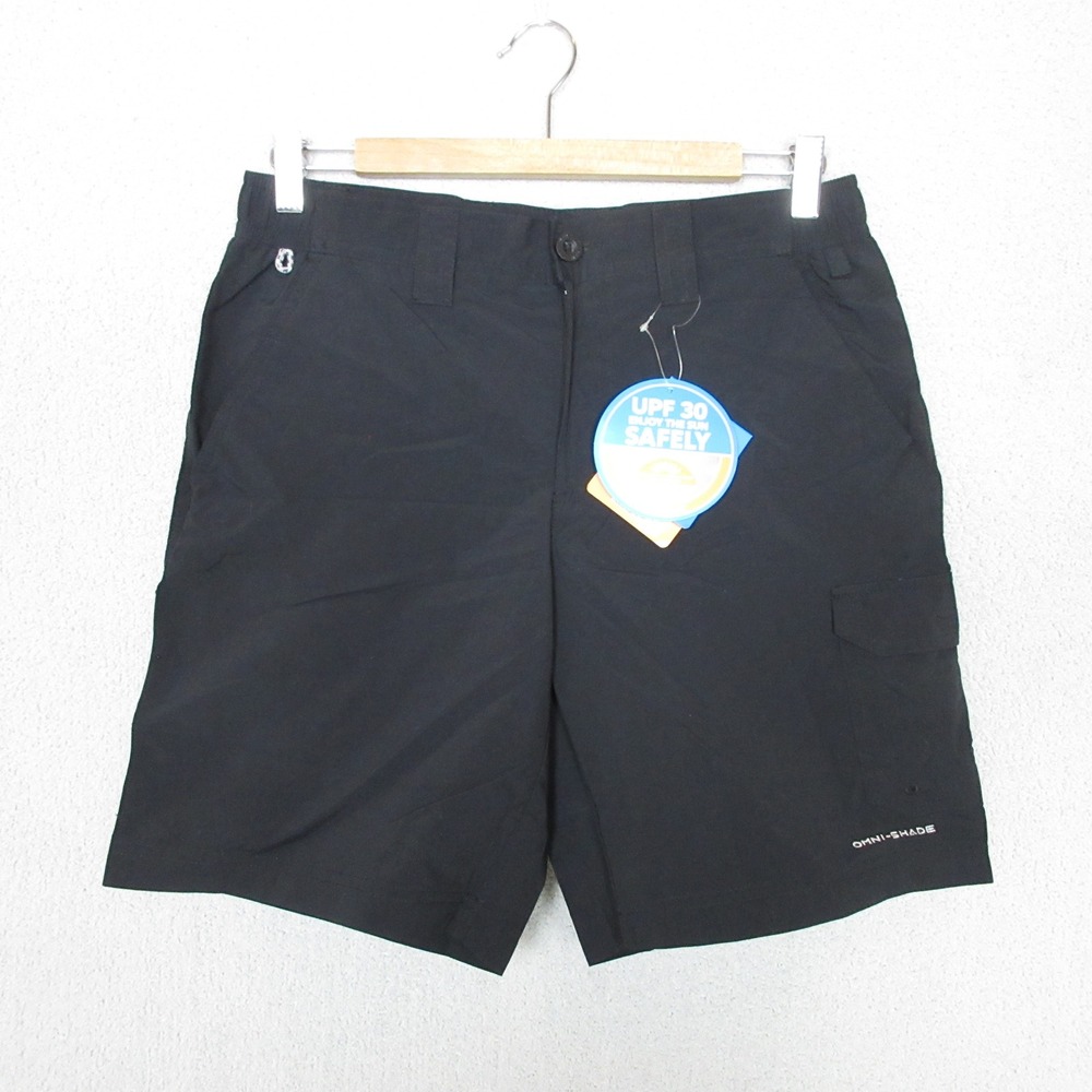 Columbia PFG Shorts Mens 30 Black Blood & Guts III Stretch Fishing 8" inseam NEW